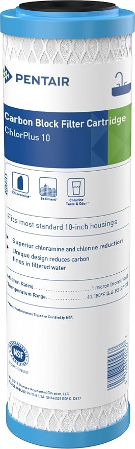 Pentek - 255416-43 ChlorPlus-10 Chloramine Filter, 1 Micron by PENTAIRPENTEK