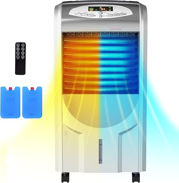 GOFLAME Air Cooler and Heater, Portable Evaporative Air Cooling Fan Filter by GOFLAME