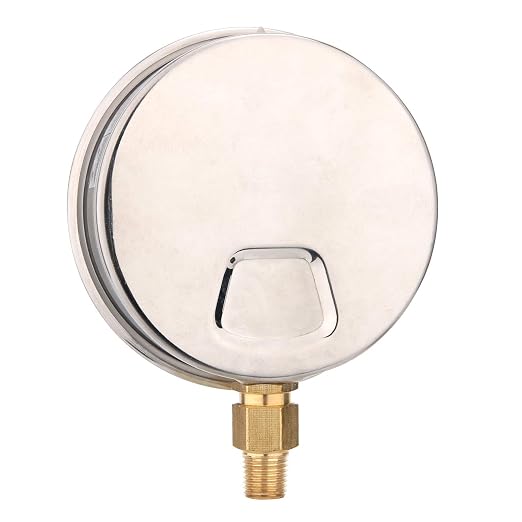 MEASUREMAN 4" Dial Size, Glycerin Filled Plumbing Pressure Gauge, Stainless - Image 3