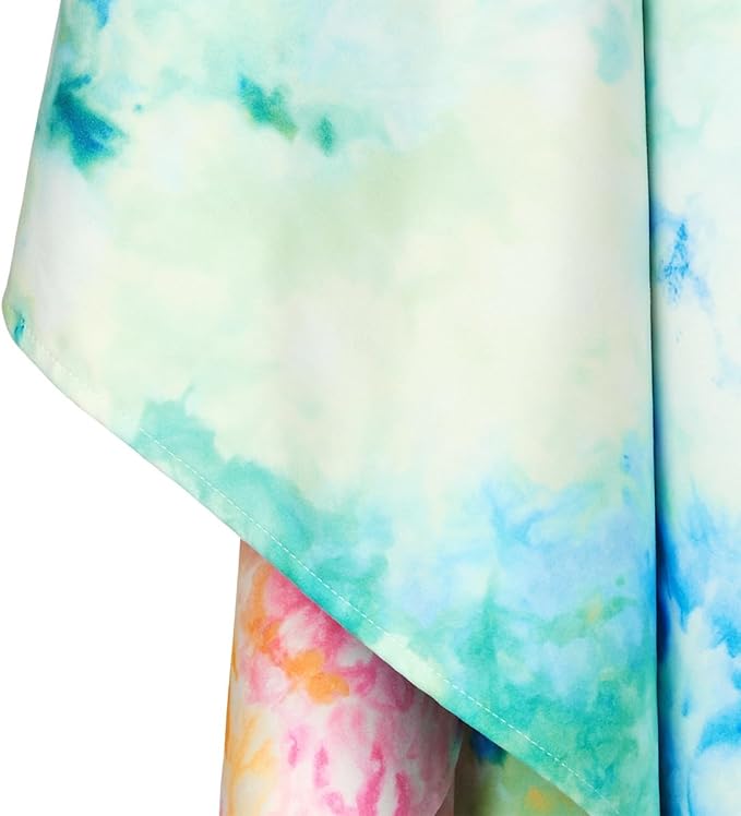 Dock & Bay Beach Towel - Quick Dry, Sand Free - Compact, Lightweight - 100% Recycled - Includes Bag - Sunset Splash - Extra Large (200x90cm, 78x35)
