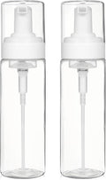 2PCS Foam Pump Bottle, Foaming Dispenser Bottle, Foaming Hand Soap Dispensers, Travel Size Foam Spray Bottles for Body Wash, Lash Cleanser, Shampoo, 200 ml/7 OZ
