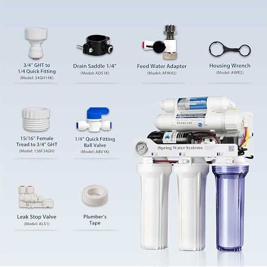 iSpring RCC1DP Tankless RO/DI System, 5 Stage De-ionization Reverse Osmosis - Image 9