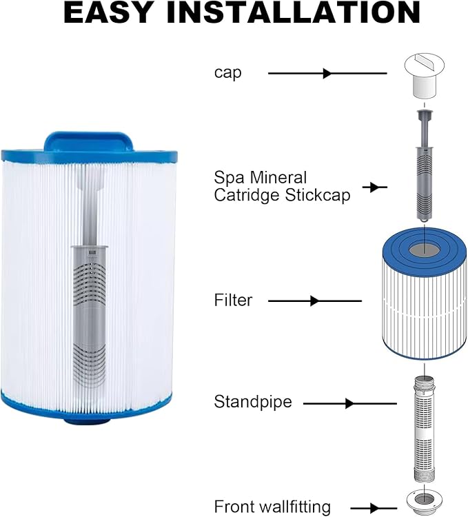 Spa Silver Ion Cartridges for Hot Tubs 3 Pack, Hot Tub Mineral Ion Stick - Image 5