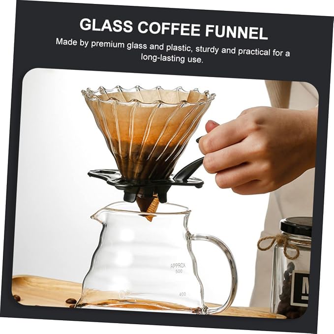 GLEAVI Manual Coffee Pot Funnel Filter Funnel Precision Strainer Safe - Image 6