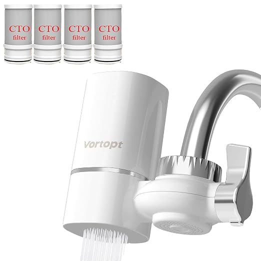 Faucet Water Filter for Sink, Rapid Flow by Vortopt