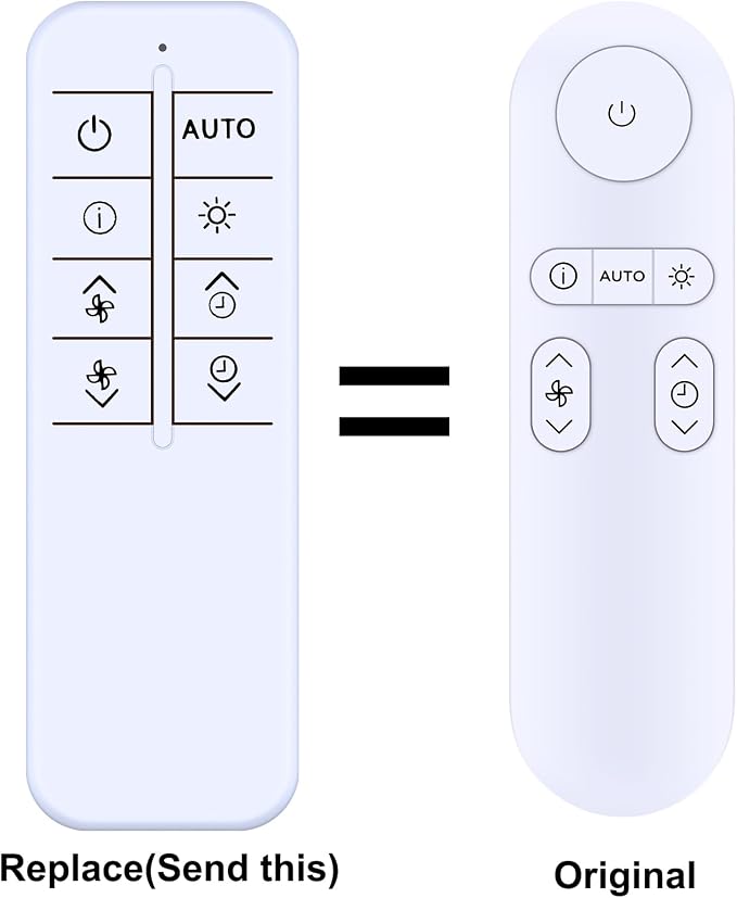 Replacement Remote Control for Shark Air Purifier HP300 HP301 HP302 HP130 HP132 - Image 2
