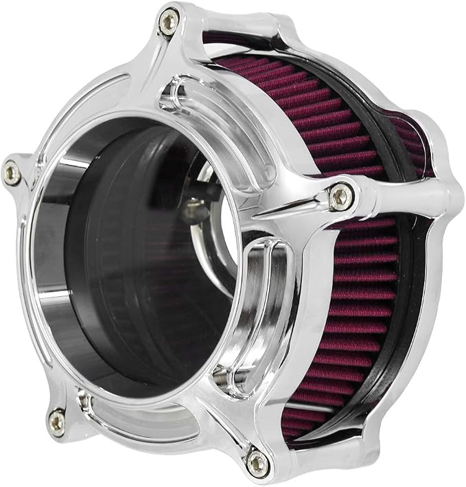 HDBUBALUS Motorcycle Air Filter Cleaner Intake Filter System Kit - Image 4
