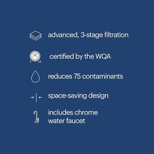 Brondell Coral UC300 Under Sink Water Filtration System – Reduces PFAS - Image 3