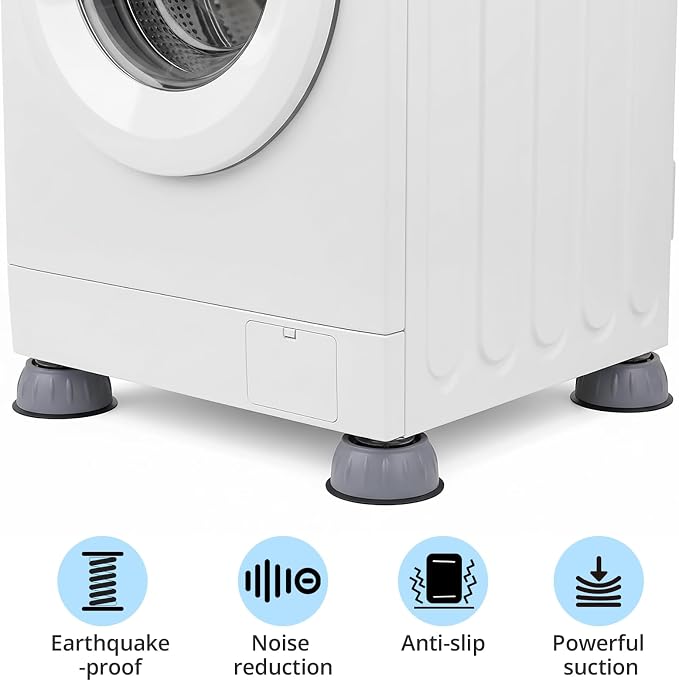 Anti Vibration Pads for Washing Machine, Washer Stabilizer and Dryer Bumper Pads - Image 3