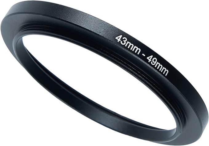 43mm to 49mm Step-Up Ring Filter Adapter by BETUYESS