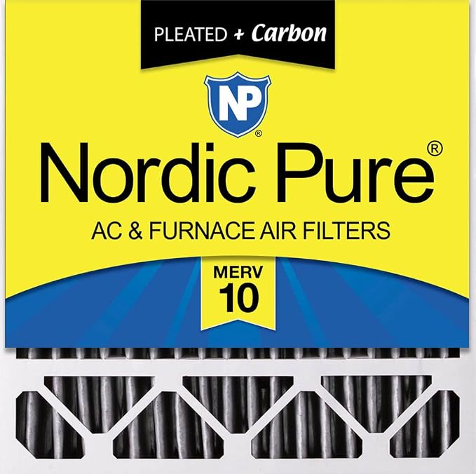 Nordic Pure 20x20x5 Honeywell Replacement Furnace Filters MERV 10 Plus Carbon 1 by NordicPure