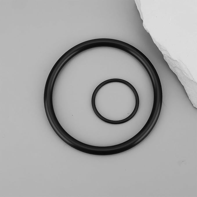 4X Black Oil Filter Seals 70x60x5mm 28x24x2mm Compatible - Image 7