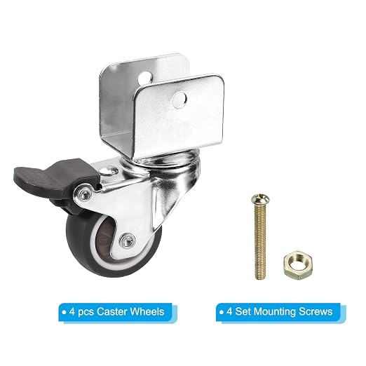 PATIKIL 1.5" Swivel Caster Wheels - Image 3