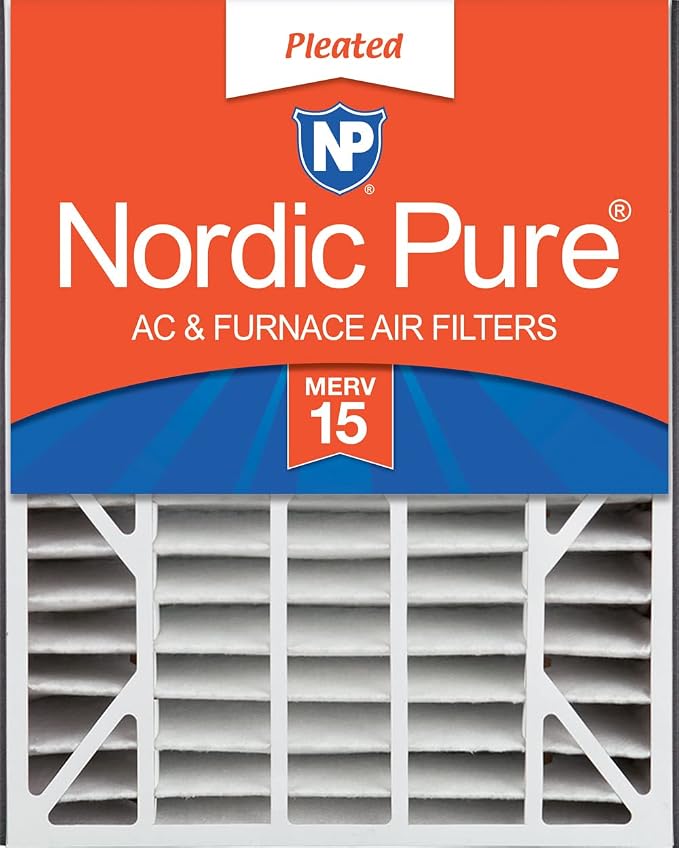 Nordic Pure 20x25x5 Air Bear Replacement 266649-102 MERV 15 Air Filter 1 Pack by NordicPure