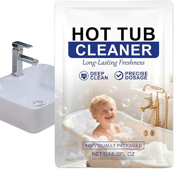 Tub Cleaner, 59ml Anti Scaling Long Lasting Cleaning Agent, Bathtub Cleaner for Sink, Floor, and Wall Surfaces, Fast Acting Effective Formula, Safe for Home and Commercial Use, for Dorm Room, Hotel