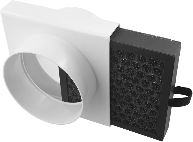 Duct Air Filter, Activated Carbon ABS Shell Ventilation Pipe Filters Fit - Image 7