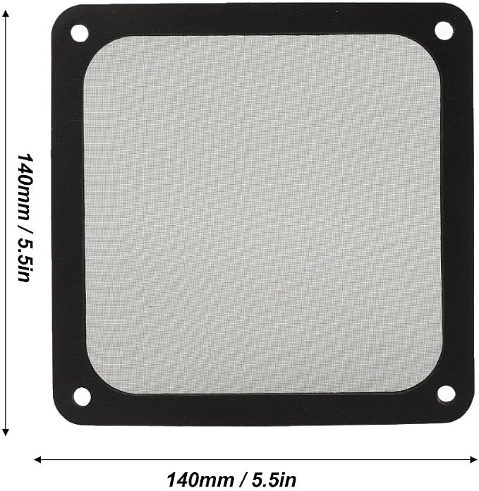 5Pcs PC Fan Dust Filter 140mm – Magnetic Frame Nylon Mesh Cover - Image 5