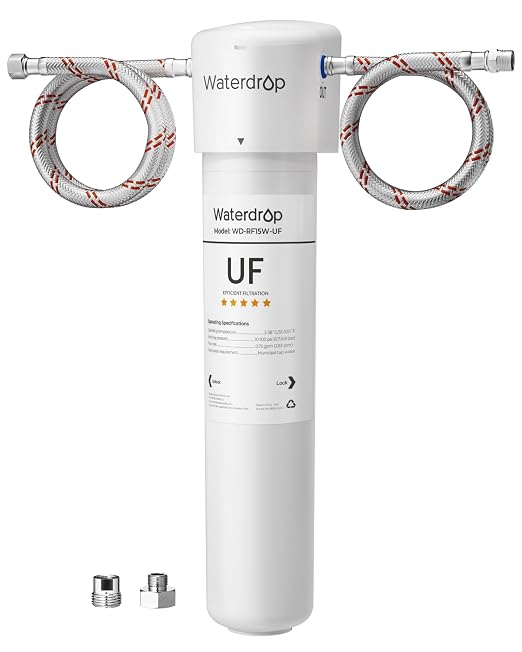 Waterdrop 15UAW-UF 0.01 μm Ultra Filtration Under Sink Water Filter System by Waterdrop