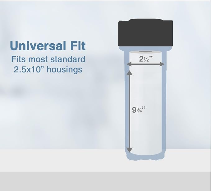 Sediment String Wound Water Filter Cartridge Standard 2.5x10" 20 Micron 25 Pack - Image 4