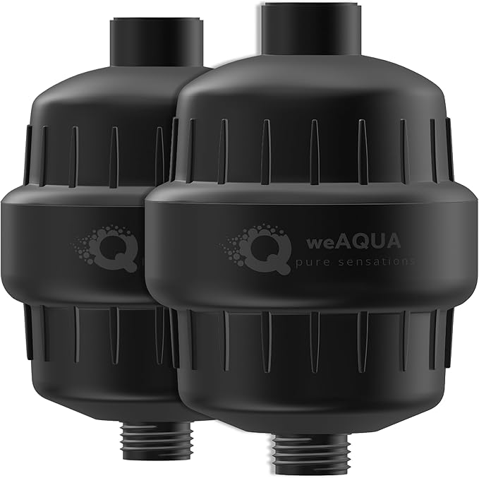 weAQUA Heavy Duty Shower Filter Family 2 PACK – 99% Removal by weAQUA