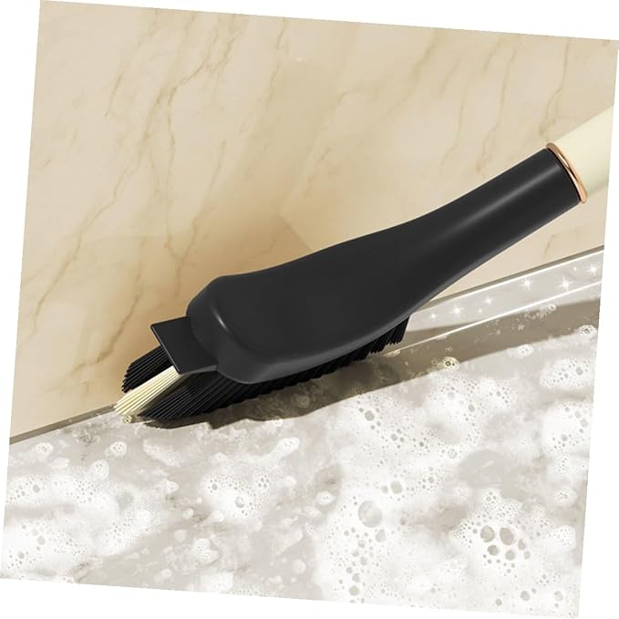 Mipcase 2Pcs Hard-bristled Crevice Cleaning Brush with Ergonomic Handle for Bathroom Window Tracks Kitchen Grooves and Stovetop Stains Detail Cleaner for Household Use