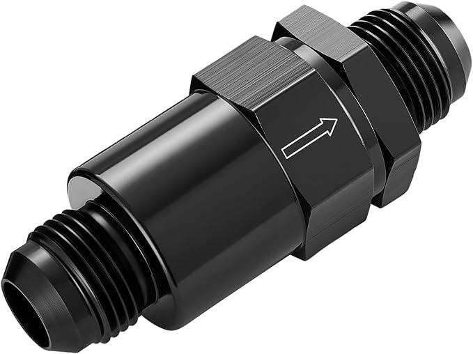 EVIL ENERGY 10AN Billet Inline Fuel Filter 30 Micron Aluminum Black by EVILENERGY