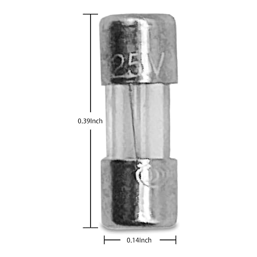 Mini Fuse F2.5AL125V 3.6x10mm 2.5A 2.5amp 125V 0.14x0.39 Inch Pack of 20 - Image 3