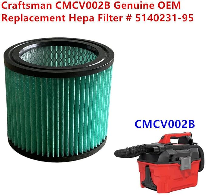 2 PACK YIEEC Replacement Cartridge vacuum Hepa Filter #5140231-95 compatible - Image 3