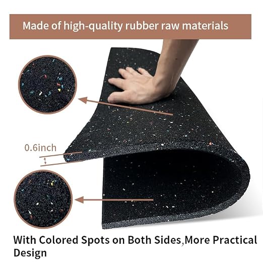 Goodhoily 2 Pack Heavy Duty Anti Vibration Pad Sound Absorbing Mat 19.7 x 19.7 - Image 3