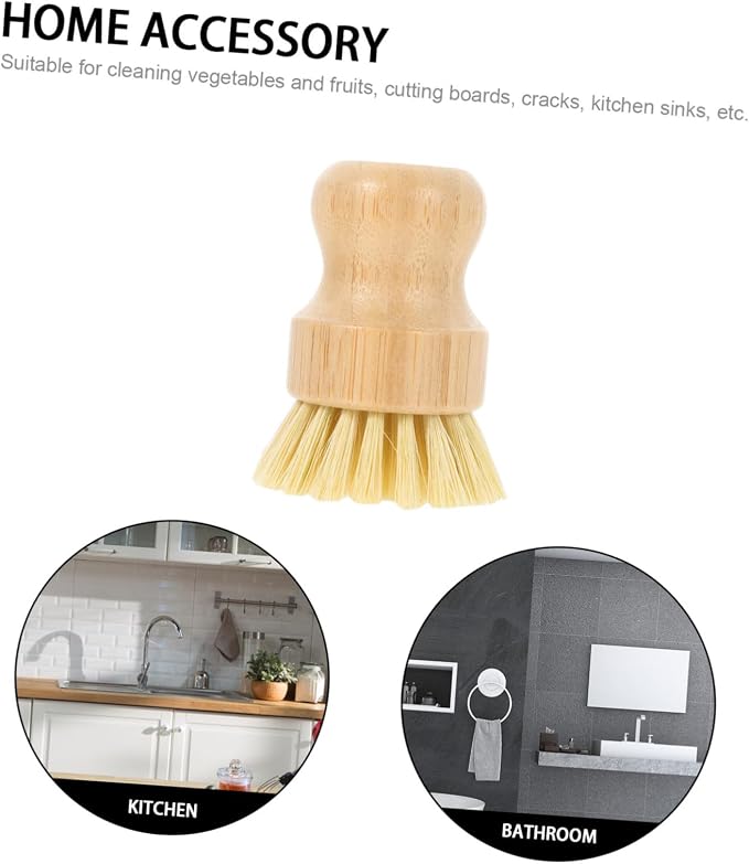 Multi-Function Pot Brush Natural Vegetable Scrubber - Image 2