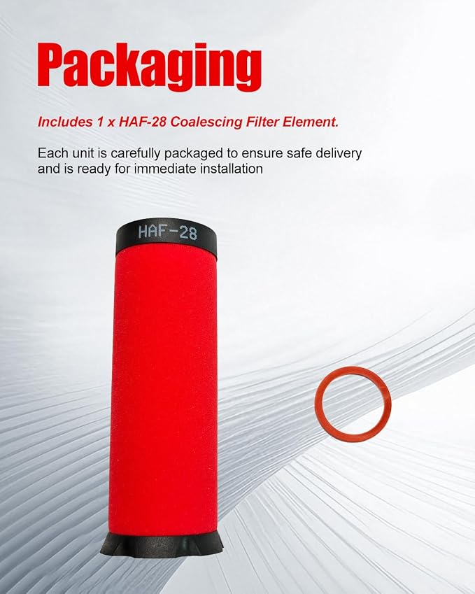HAF-28 Compressed Air Coalescing Filter Element, OEM-Quality Replacement - Image 6