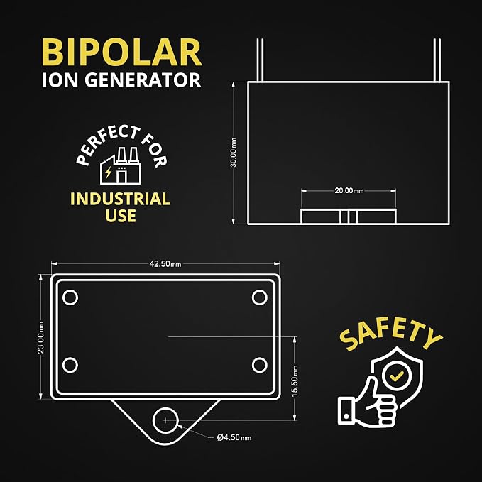 Bipolar Ion Generator Module, AC 110V 60Hz Positive and Negative Ionization - Image 6