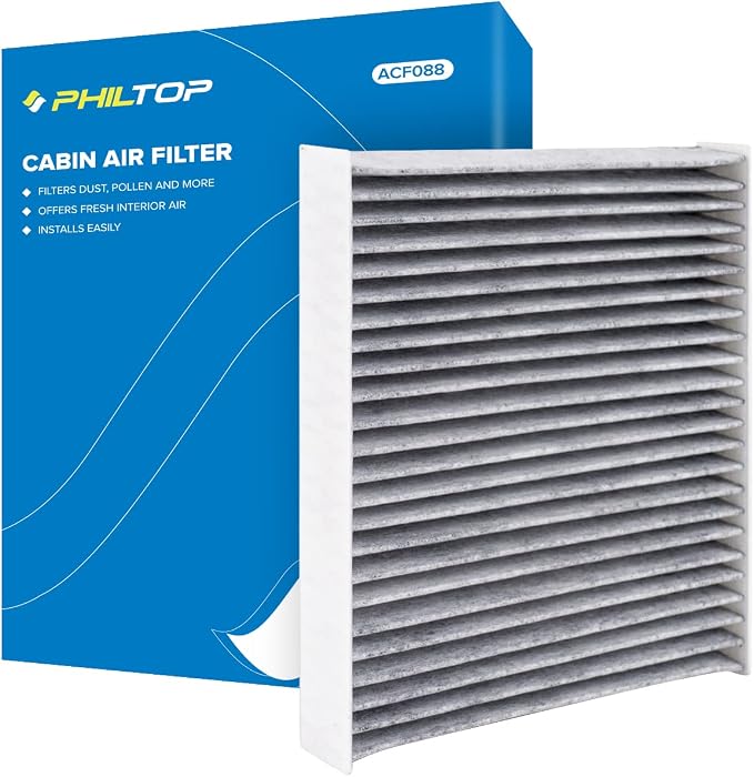 PHILTOP HEPA Cabin Air Filter w/Activated Carbon, Compatible by PHILTOP