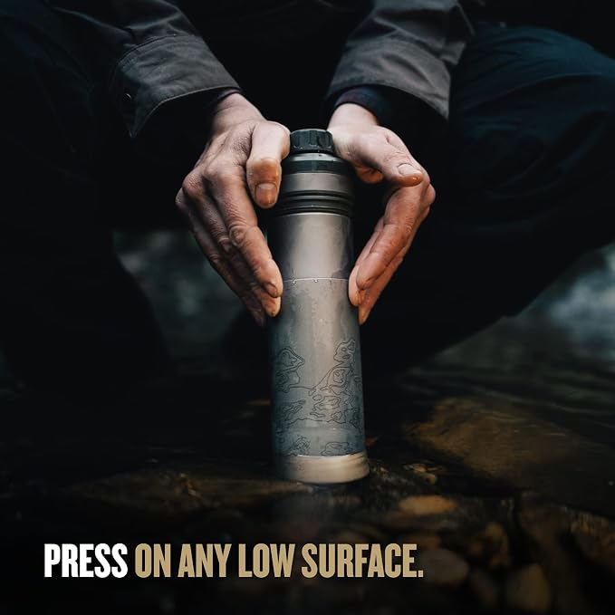 GRAYL UltraPress Titanium 16.9 oz Water Purifier & Filter Bottle - Image 4
