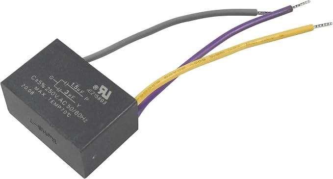 HQRP Capacitor Compatible with Hampton Bay Ceiling Fan 1.5uf+3uf 3-Wire UL - Image 3