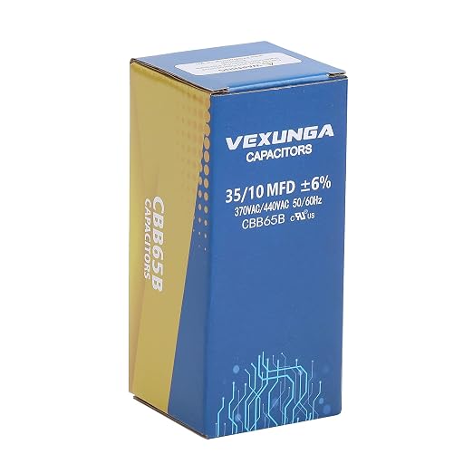 VEXUNGA 35/10 uF 35+10 MFD 370VAC or 440VAC Dual Run Start Round A/C Capacitor - Image 5