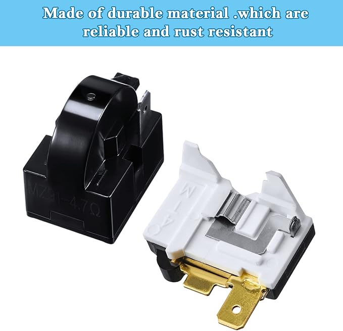 Mudder QP2-4.7 PTC Starter Relay 1 Pin Refrigerator Starter Relay and - Image 3
