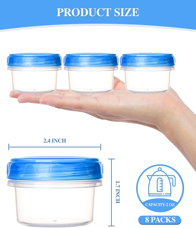 Salad Dressing Containers, Reusable Easy to Open Dressing, Dip Containers to Go - Image 5