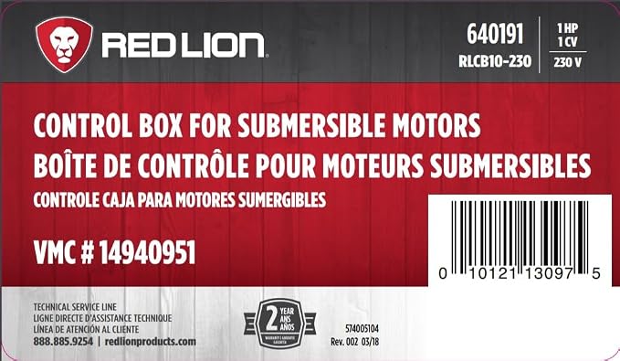 Red Lion RLCB10-230 1-HP 230-Volt VMC Control Box - Image 8