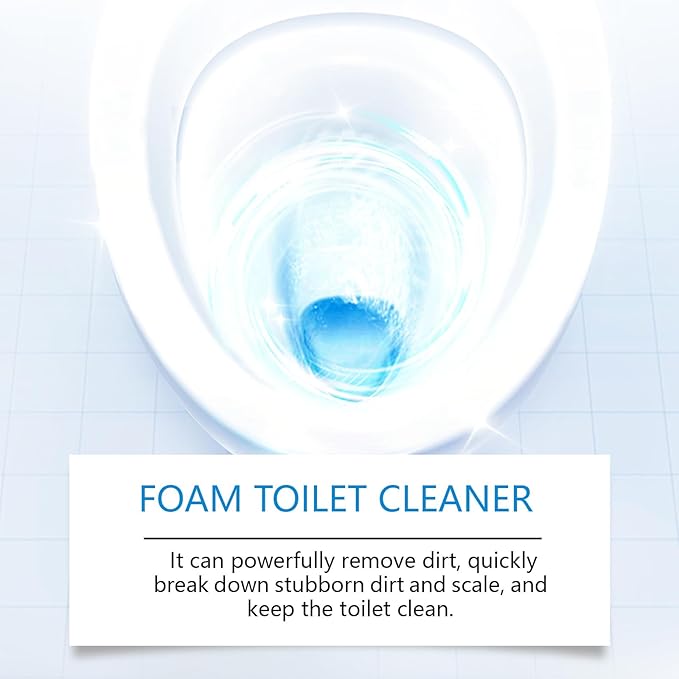 Foam Toilet Cleaner, 2025 New Powerful Toilet Bowl Cleaner, Advanced Bathroom Cleaner for Home, Powerful Instant Bowl Cleaners for Toilets Squatting Pans（2PCS）
