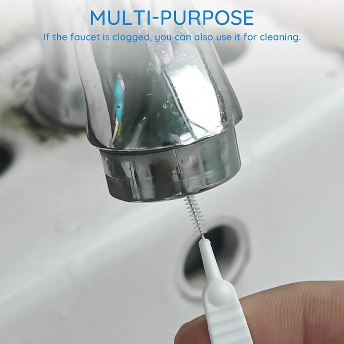 Shower Head Cleaning Brush and Gap Hole Anti-Clogging Cleaner Tool Set, Multifunctional Bathroom Scrubber for Small Holes with Storage Box, Household Shower Head Cleaner Kit 100PCS