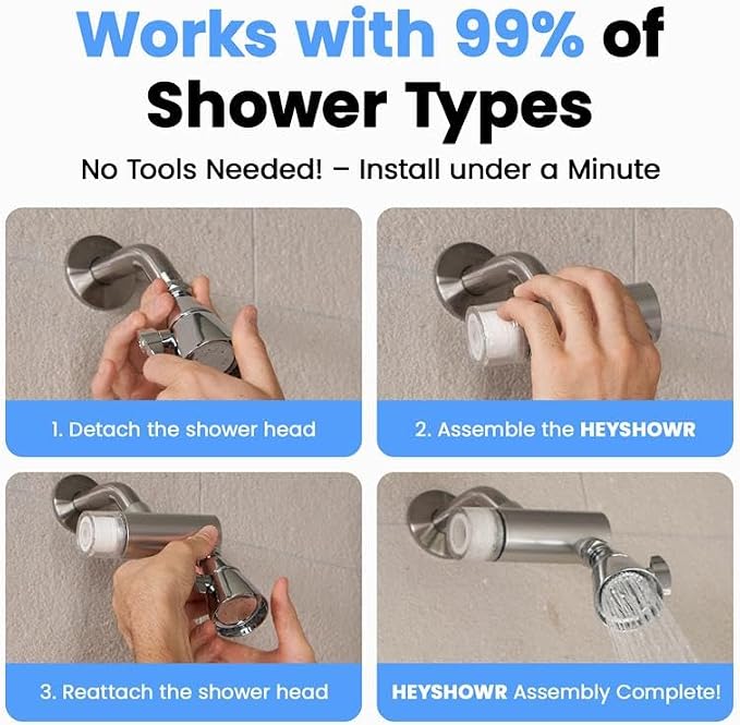 NSF 42 Certified Universal & Easy Installation Shower Filter - Image 7