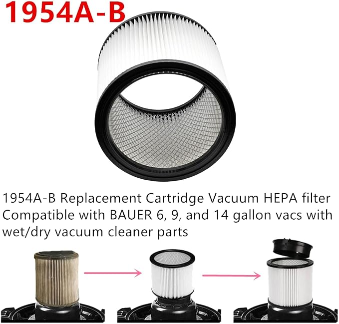 1 PACK Amigriki 1954A-B Replacement Cartridge Vacuum HEPA filter Compatible - Image 6