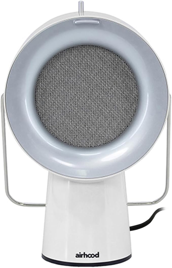 AirHood Wired Range Hood Portable Kitchen Exhaust Fan, Ivory White | Dual oil by AirHood