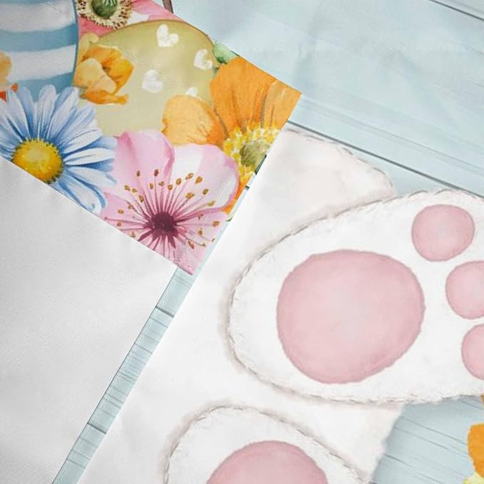 Easter Bunny Curtain Valances for Windows, Kitchen Valance Window Treatment - Image 6