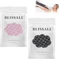 Blissal Exfoliating Shower Towel 47", Premium Scrub Wash Cloth for Body Face, Blissal Shower Towel for Smooth Skin, Quick Drying Durable-Body Scrubber with 2 Sides for All Skin Types (Black+Pink)