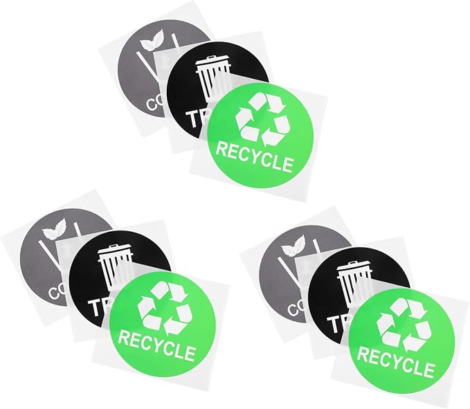 9pcs Garbage Classification Stickers by LABRIMP