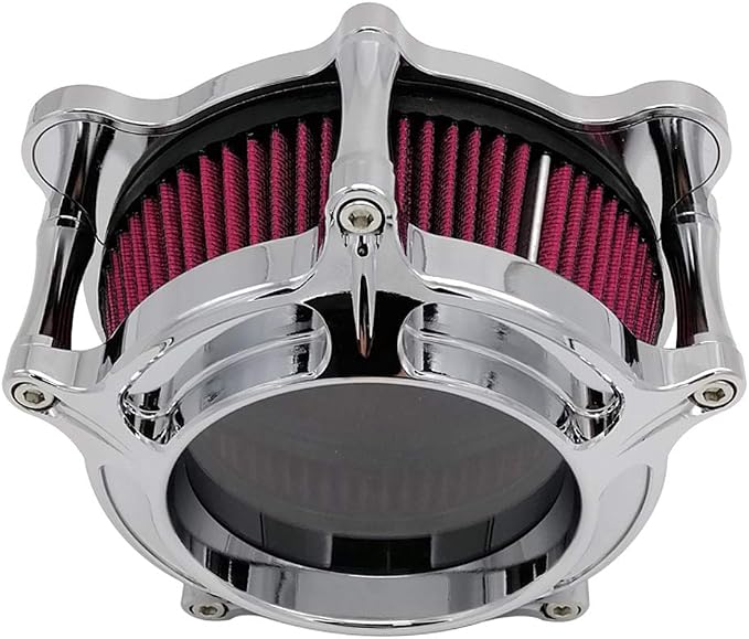 Harley Air Cleaner Chrome See Through Intake Filter Kit Cnc Cut - Image 4