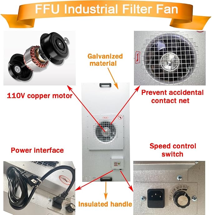 INTBUYING Air Flow Clean Bench Vertical Laminar Flow Hood Dust Free Room - Image 5