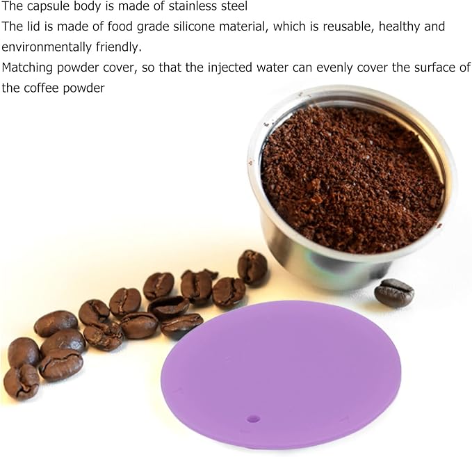 Reusable Coffee Capsule, Stainless Steel Coffee Filter Cup Set, Coffee Capsule - Image 4